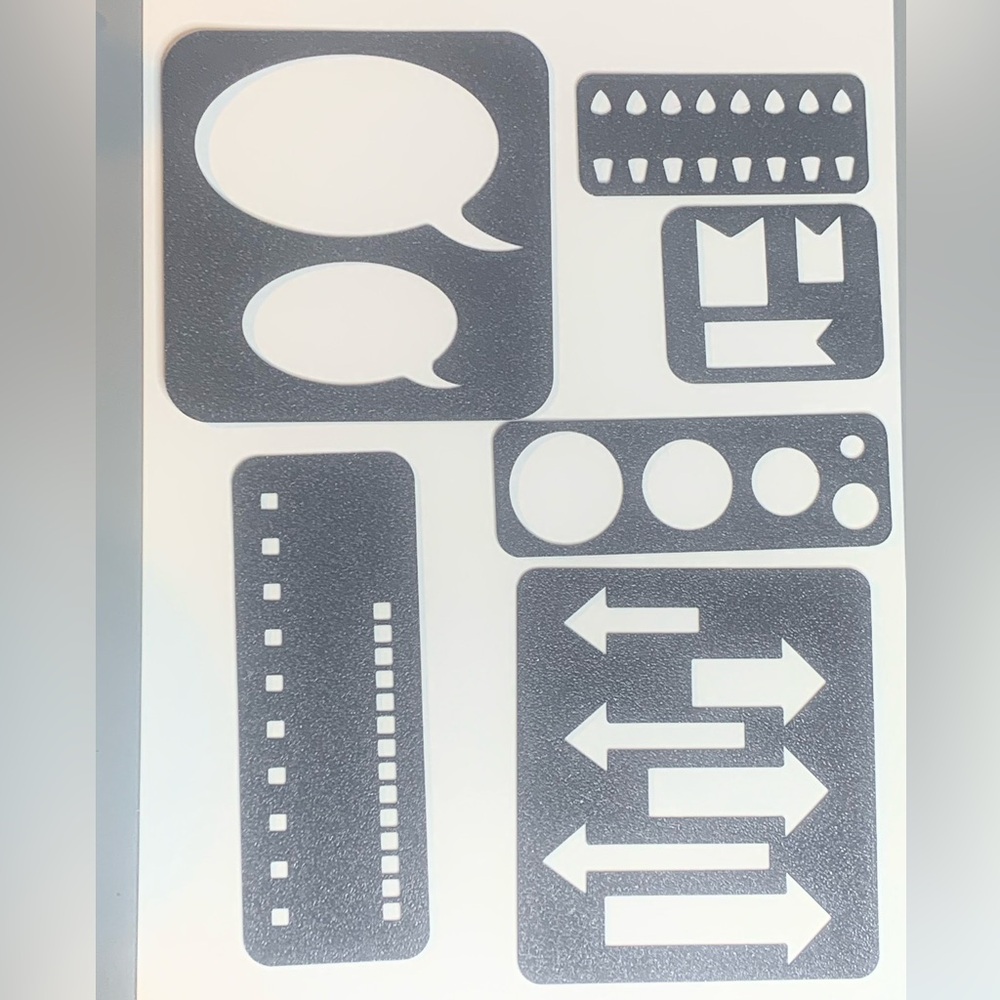 Easy to Use Stencil Tracing Template Accessories for Planners and Journals